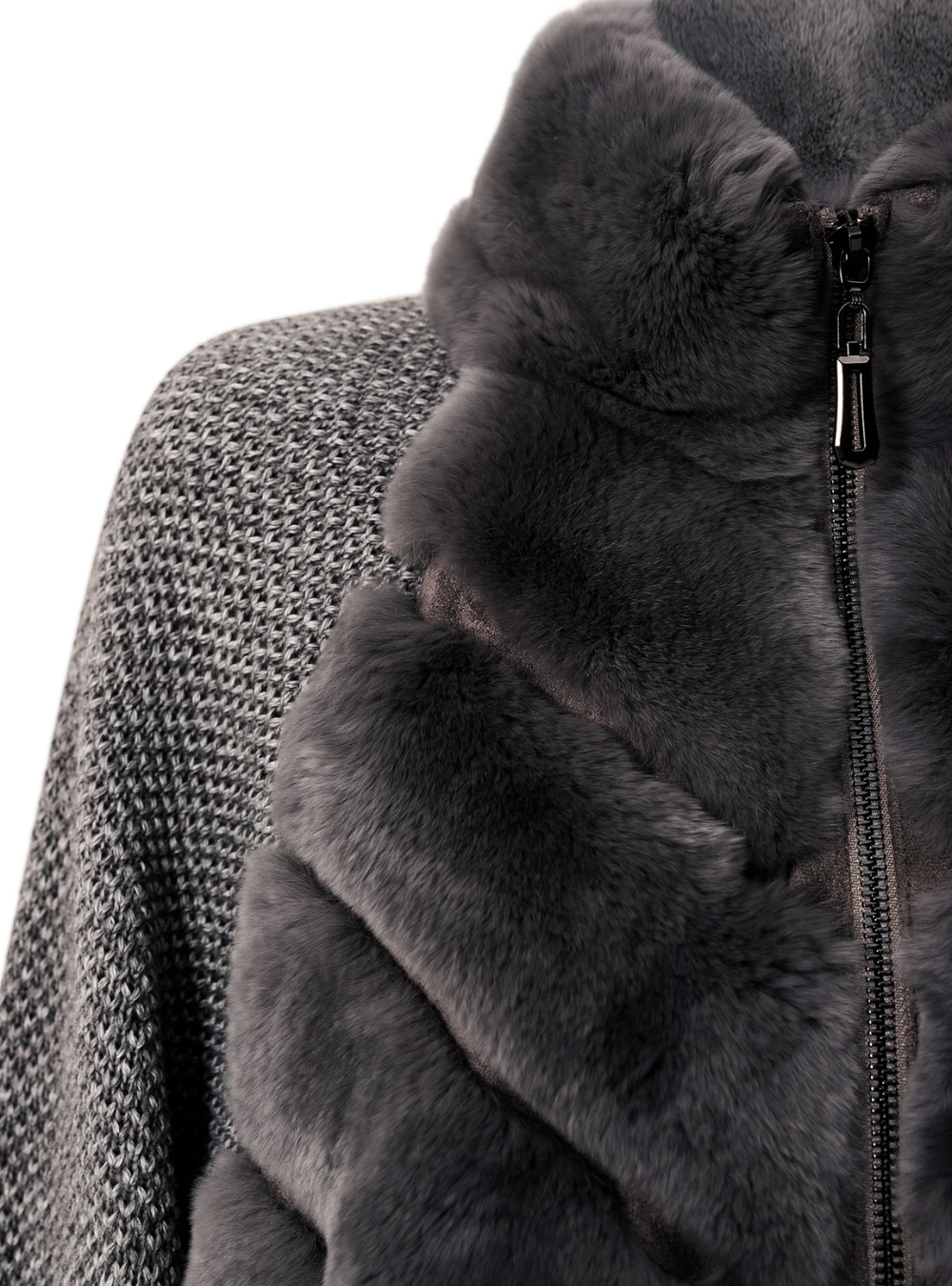 Cenya Pelzjacke – Frostiges Greige