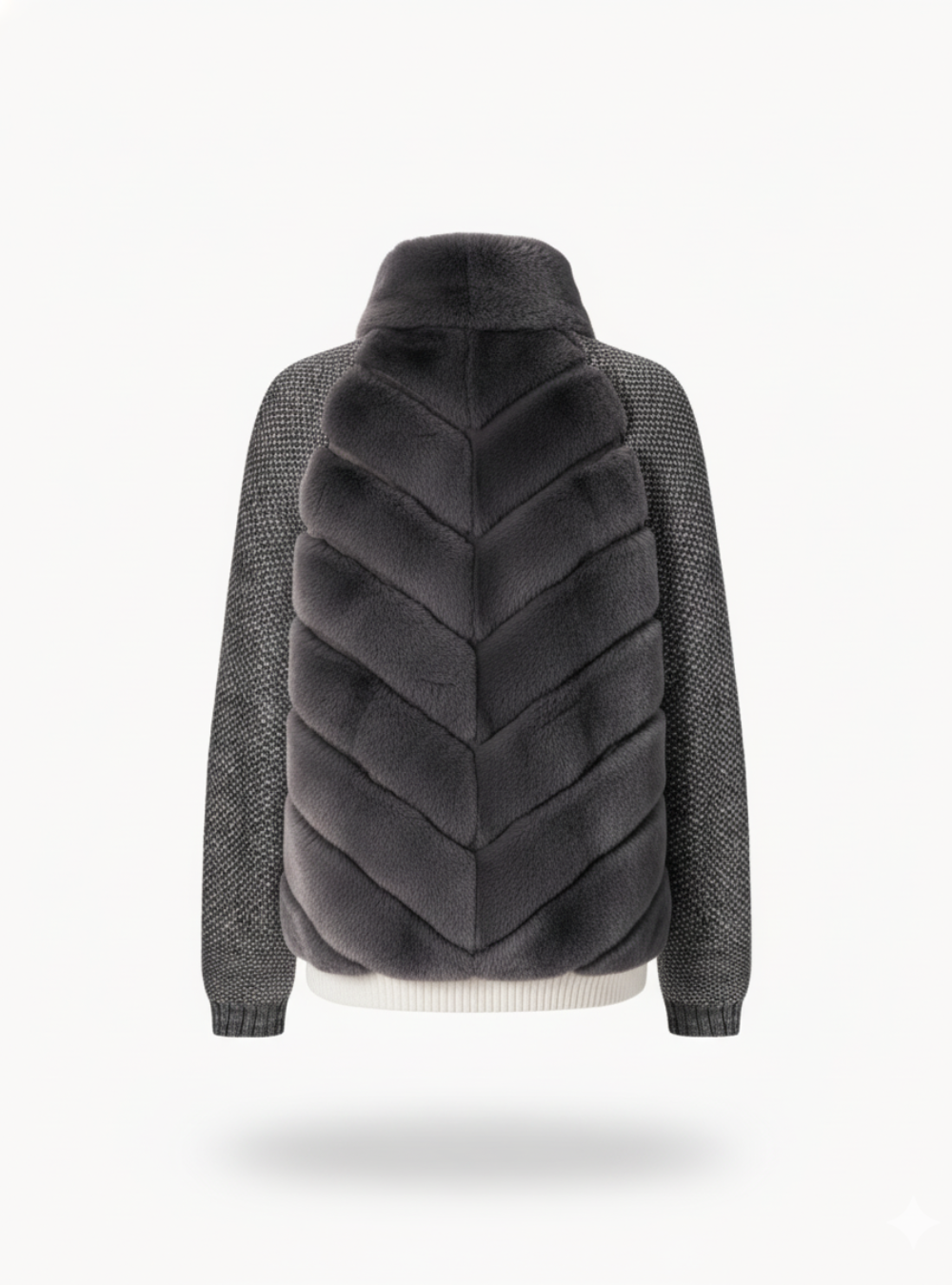 Cenya Pelzjacke – Frostiges Greige