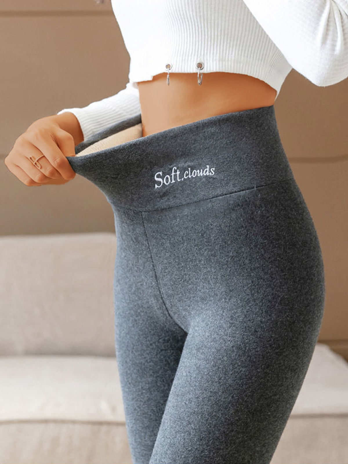 Soft Clouds® Leggings mit Cloudy-Fleecefutter